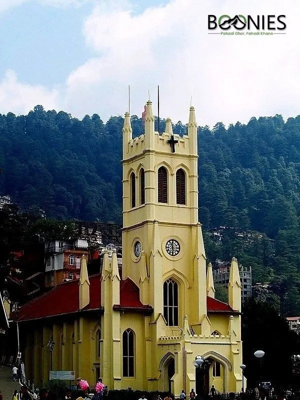 The Gothic landmark that has stood guard over the hills for centuries is Christ Church Shimla.